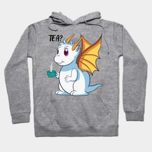 Cute Dragon with Cup of Tea Hoodie